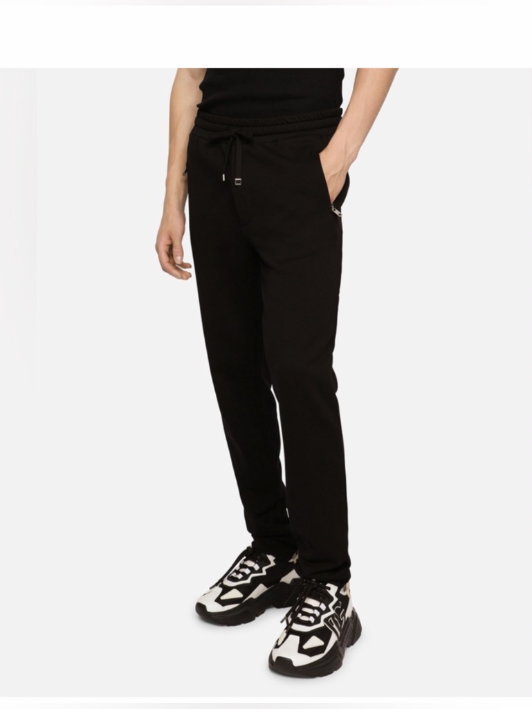 Dolce & Gabbana Black Drawstring Joggers